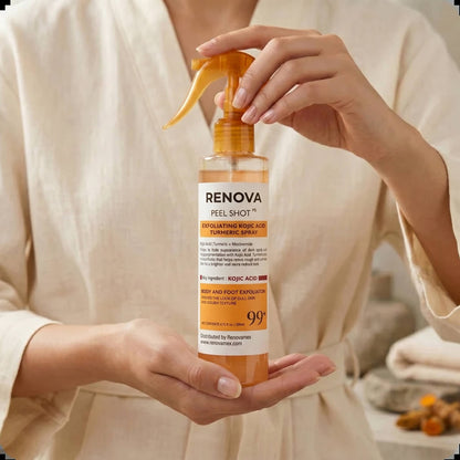 RENOVA | Spray Exfoliante Corporal - Cúrcuma + Ácido Kójico